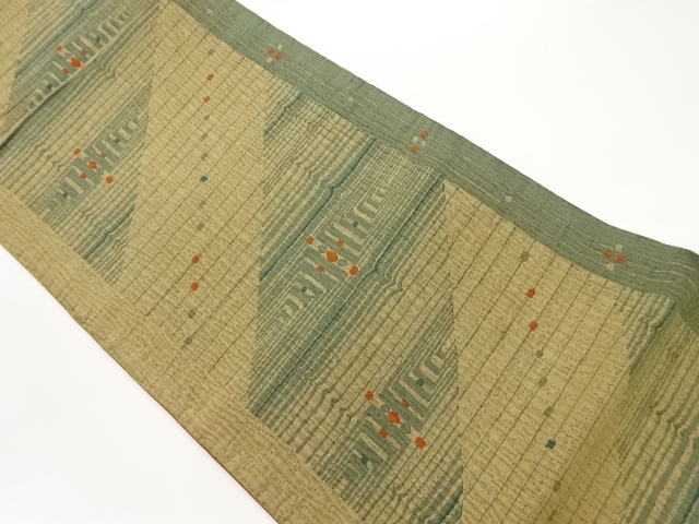 JAPANESE FUKURO OBI / MATELASSE / WOVEN ABSTRACT